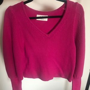 Ba&sh fushia wool sweater